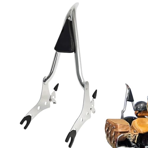 Motorcycle Backrest Sissy Bar Passenger Back Rest Pad Compatible for Indian Accessories Dark Horse Challenger Chieftain Roadmaster Springfield Pursuit Vintage Limited 14-23 2024 (29" Height, Chrome)