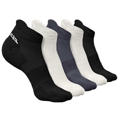 HEELIUM Men's Bamboo Socks | Ankle Length | Ultra-Soft & Sweat-Wicking | Cushioned Sole With Anti-Bacterial Finish, Assorted