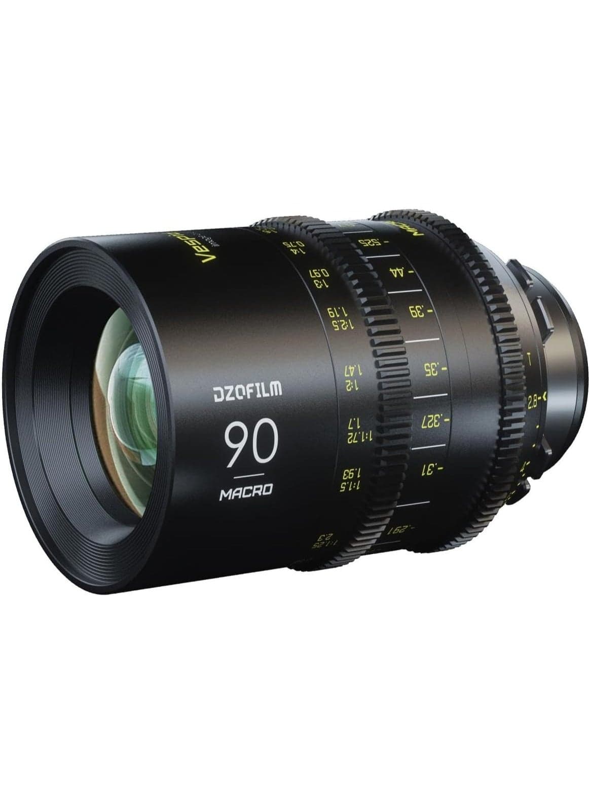DZOFILM Vespid 90mm Macro T2.8 Cine Lens (PL/EF Mount) – Full Frame Coverage, 1:1 Macro Ratio, 16-Blade Iris, 300° Focus Rotation, 77mm Filter Thread, DZO-VM9021PL