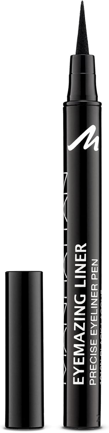 Manhattan Eyemazing Liner Black Felt Eyeliner Colouring Pencil for Perfect Application Black Lacque 1010N 1 x 12ml