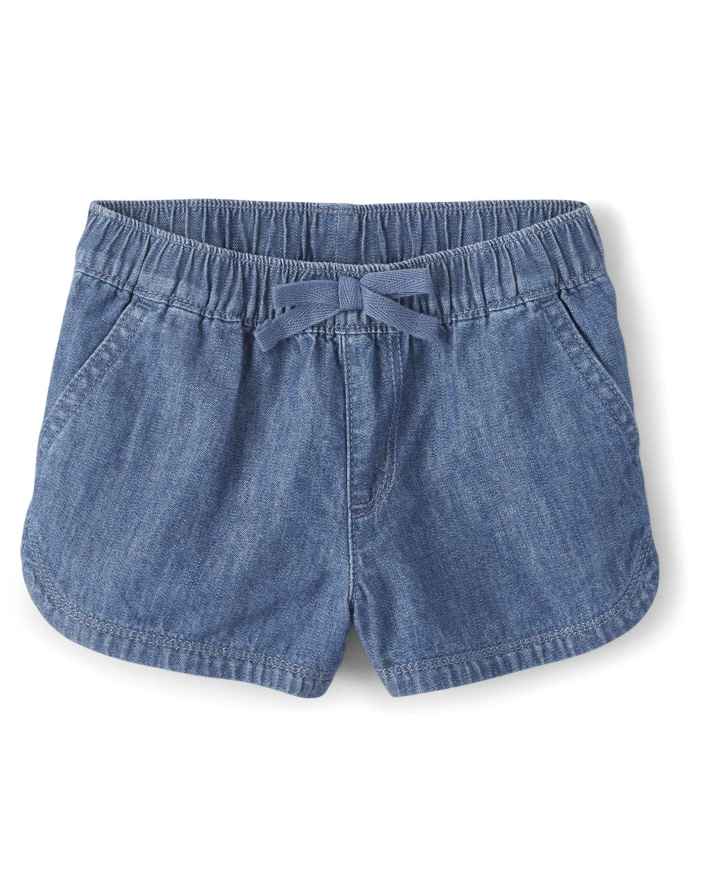 The Children's Place Baby Toddler Girls Denim Shorts, Rose Wash, 3T,baby girls,and Toddler Girls Pull On Denim Shorts,Rose Wash ,3T