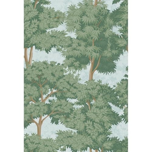 Main Street Peel and Stick Wallpaper Eco-Friendly Sheets 12 Pack, 11 X 16 Inch Toile Forest Design, Wall Mural for Home Decor, Removable Wall Decor Wallpaper Peel and Stick for DIY Projects