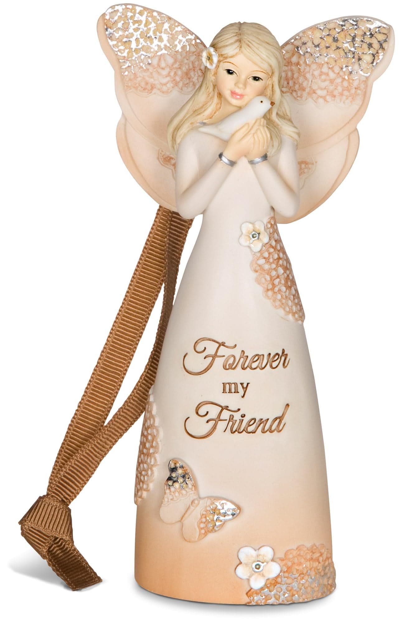 Pavilion Gift Company 19080 Forever Friend Angel FigurineOrnament 412Inch Gold