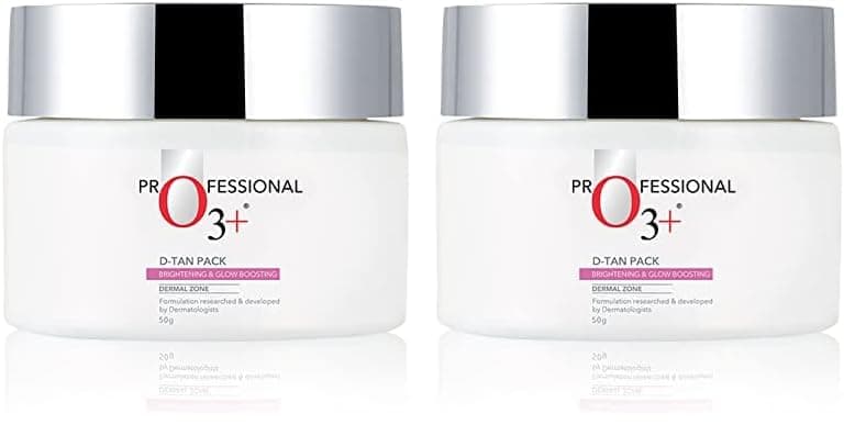 O3 DTAN Professional Pack For Instant Tan Removal For all skin Types 50g Suitable for All Skin Types 50gm Detan Pack for Tan Removal Pack of 2