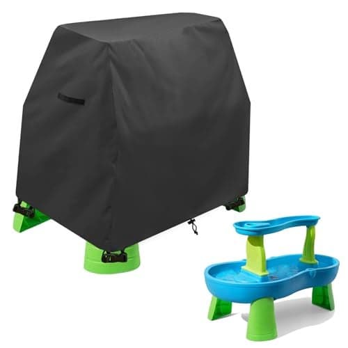 Aacabo Kids Water Table Cover Fit Rain Showers Splash Pond Water Table,Waterproof Dust Proof Anti-UV Outdoor Toys Cover-Cover only