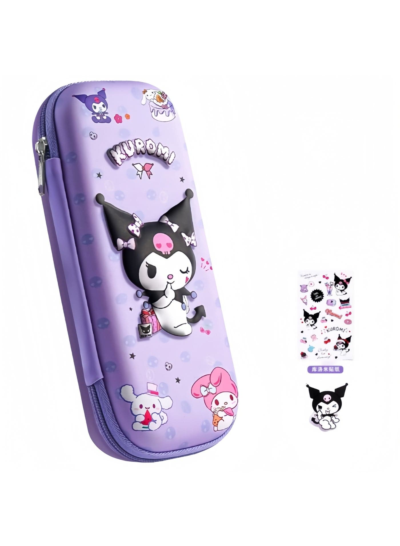 Pencil Case for Girls Boys,Waterproof 3D Large Capacity Portable Cartoon Pencil Box Organizer for Kids Elementary School