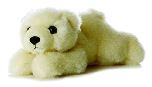 Aurora Adorable Mini Flopsie Lil Slushy Stuffed Animal Mini Companions Ready for Playful Adventures for Kids All Ages Toddlers Adults and Families White 8 Inches