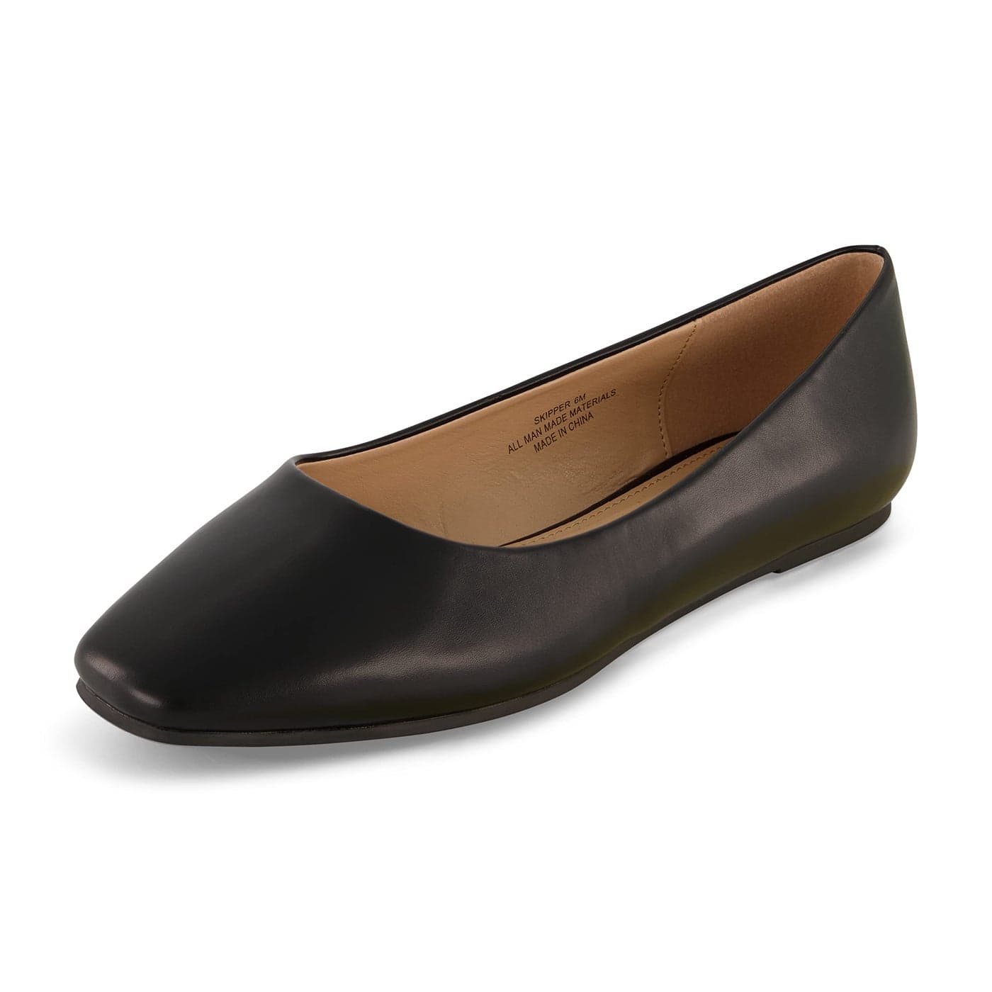 CUSHIONAIRE Womens Skipper Flat with Memory Foam Wide Widths Available Black 65