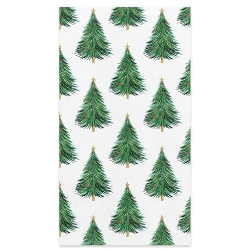 American Greetings 50-Count Christmas Guest Paper Hand Towels (Christmas Trees)