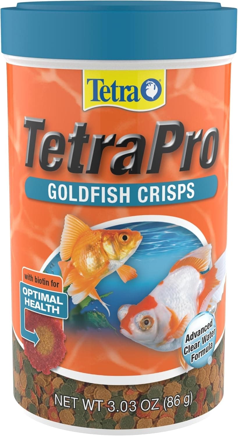 Tetra TetraPro Goldfish Crisps Fish Food enhanced with biotin for optimal health 303 oz