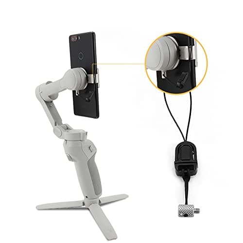 Careflection Anti-Lost Rope Smartphone for DJI OSMO 4/ SE/OM 5/OM 6 Magnetic Mobile Holder : Hand Gimbal Mobile Drop Resistant,Safe,No Risk of Phone Damage,Secure,Perfect Design,100Kgs Weight Capacity