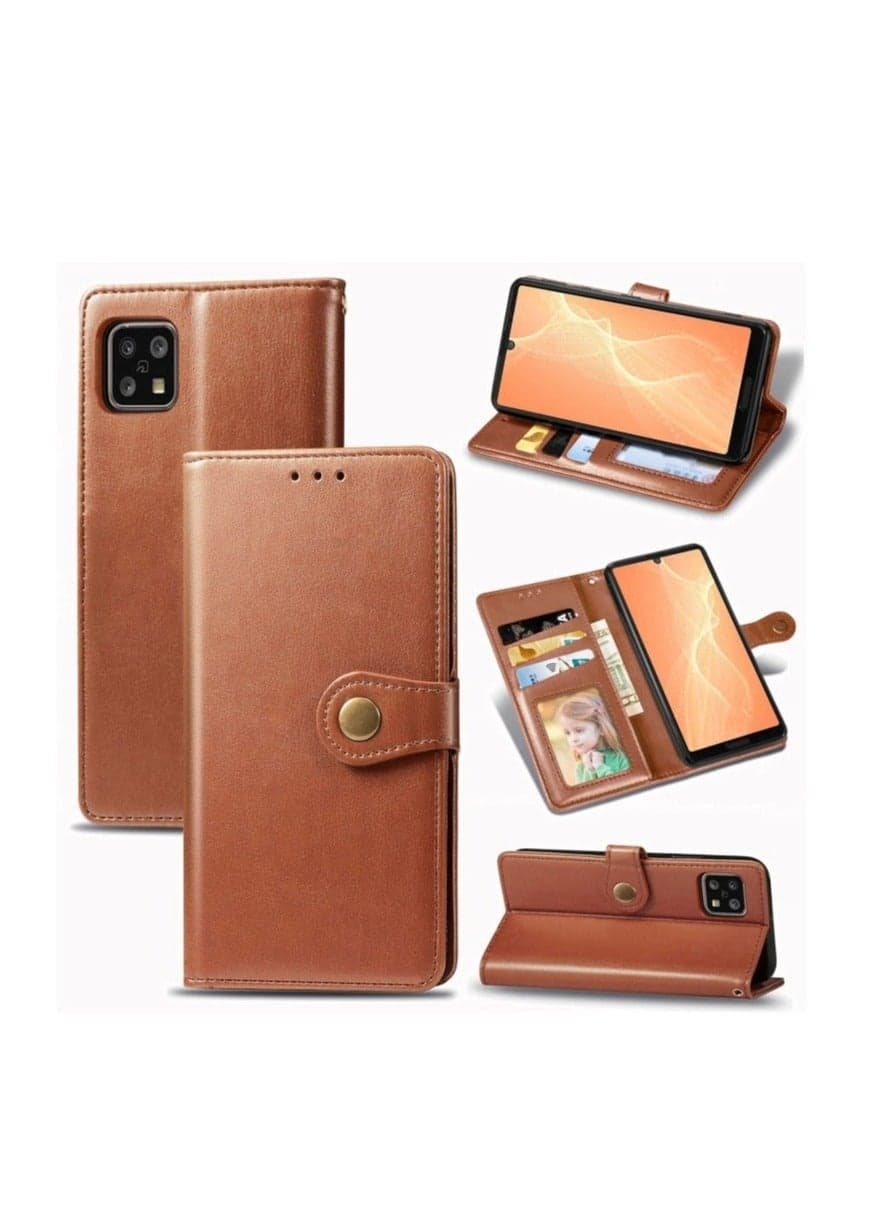 Phone Case for Sharp AQUOS Sense8, with Card Slots, Bracket, TPU + PU Leather, Flip Case Cover for Sharp AQUOS Sense 8