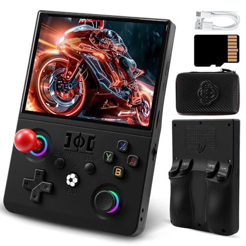 EraVortx R36MAX2 Retro Gaming Console 45 Inch 4K HD IPS Screen Retro Video Game Console Handheld Game Console Preloaded 30 Emulator Games Linux System Portable Video Console for Adult