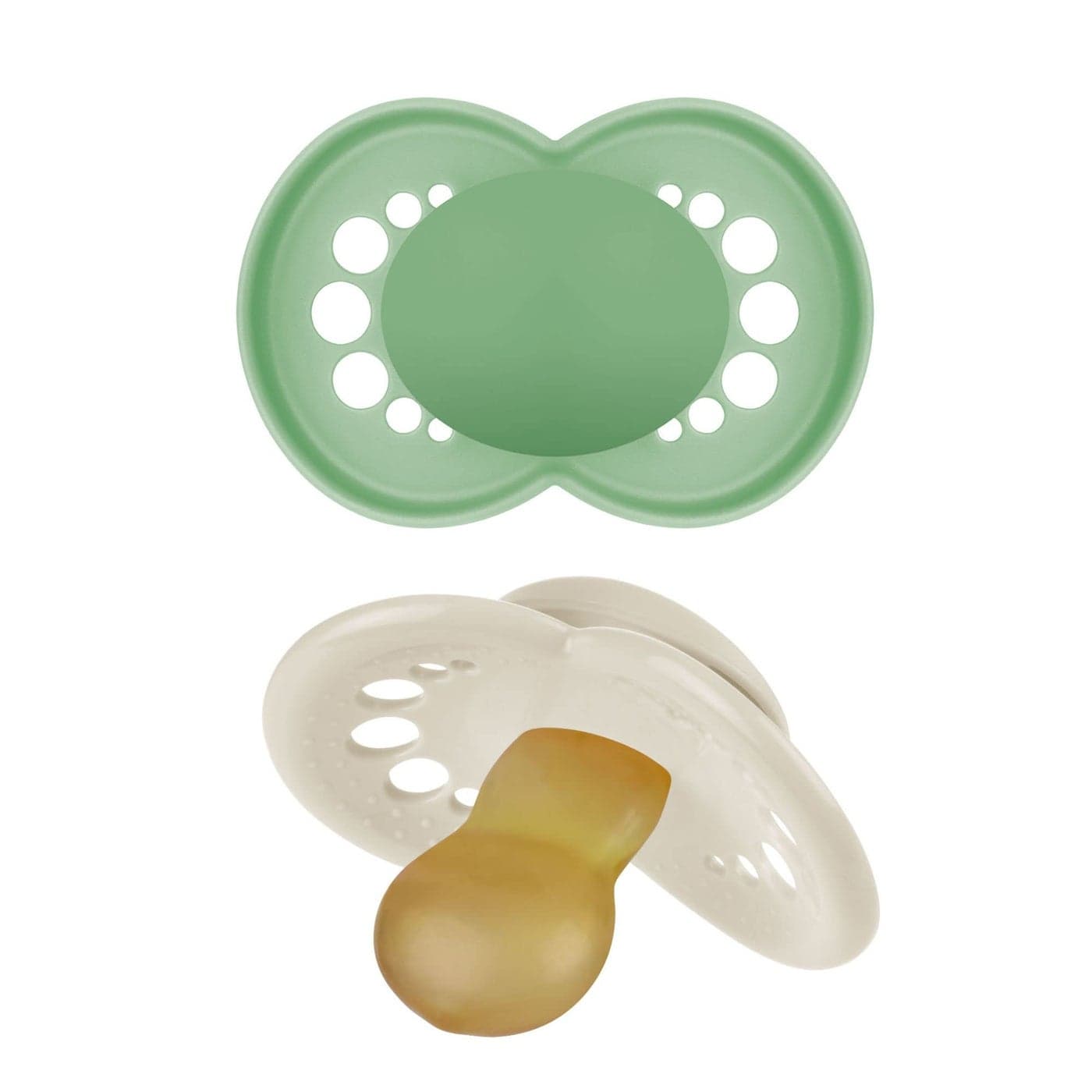 MAM Original Latex Pacifiers Binky Pacifier for 616 Months Natural Rubber Nipple Made from BioCircular Materials Easy to Clean with Sterilizer Case 2 Count Binkies