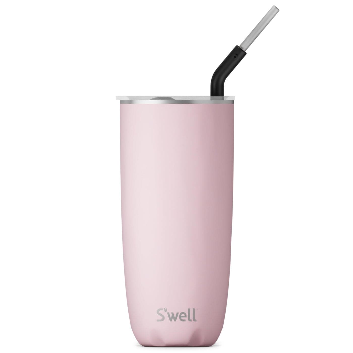 Swell Stainless Steel Tumbler with Straw and SlideOpen Lid 24oz Pink Topaz Triple Layered Vacuum Insulated Containers Keeps Drinks Cold for 18 Hours and Hot for 5 BPA Free