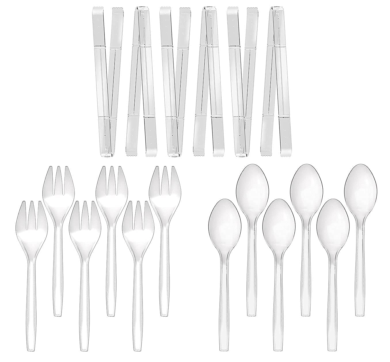 Plastic Serving Utensils Set 18 Piece 9 Black