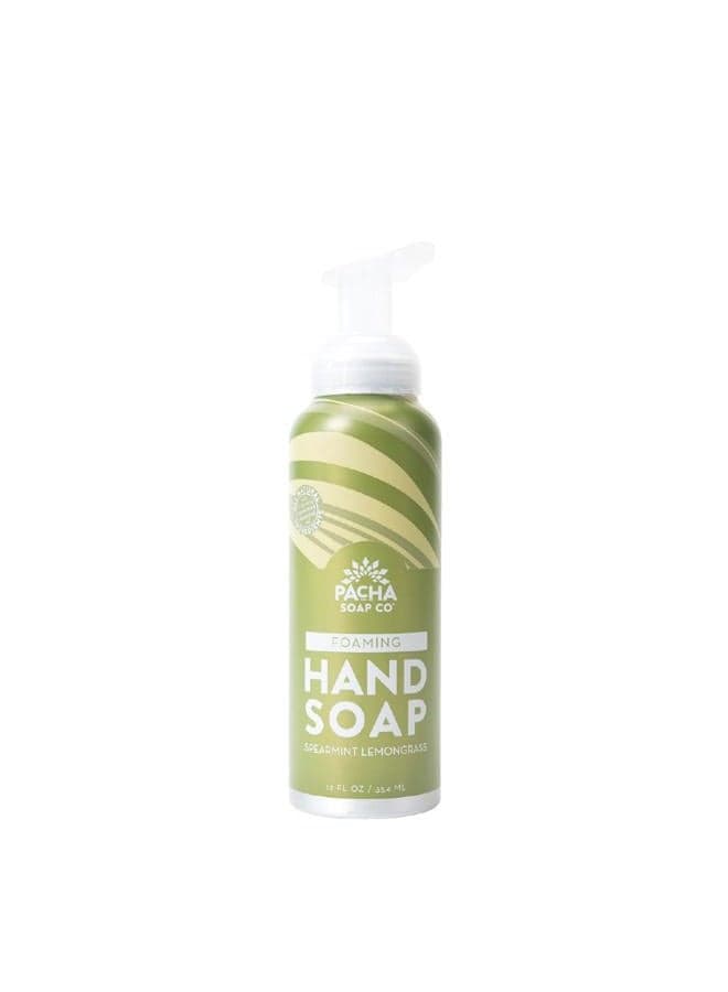 PACHA SOAP Spearmint Lemongrass Foaming Hand Soap, 12 FZ