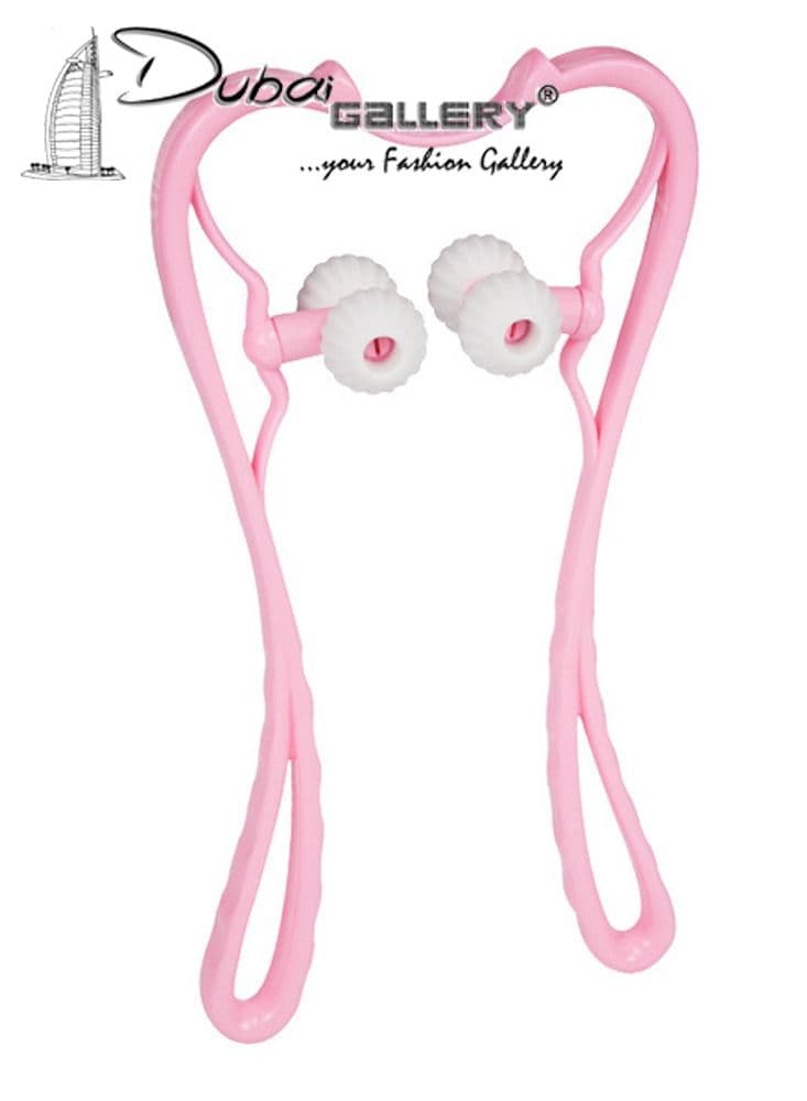 Plastic 4 Wheels Neck Massager, Roller Massager Tool for Hands, Waist and Leg Relief