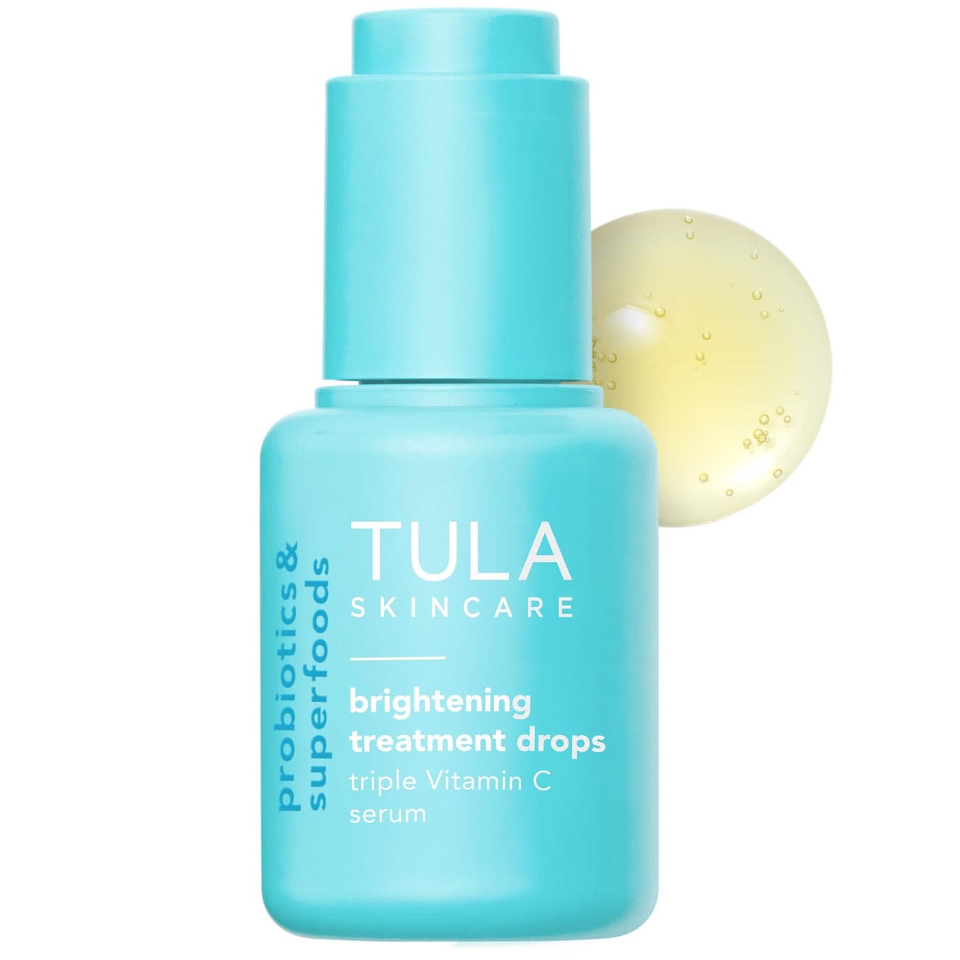 TULA Skin Care Brightening Treatment Drops Vitamin C Serum Brightens the Look of Dull Skin Dark Spots 1 fl oz
