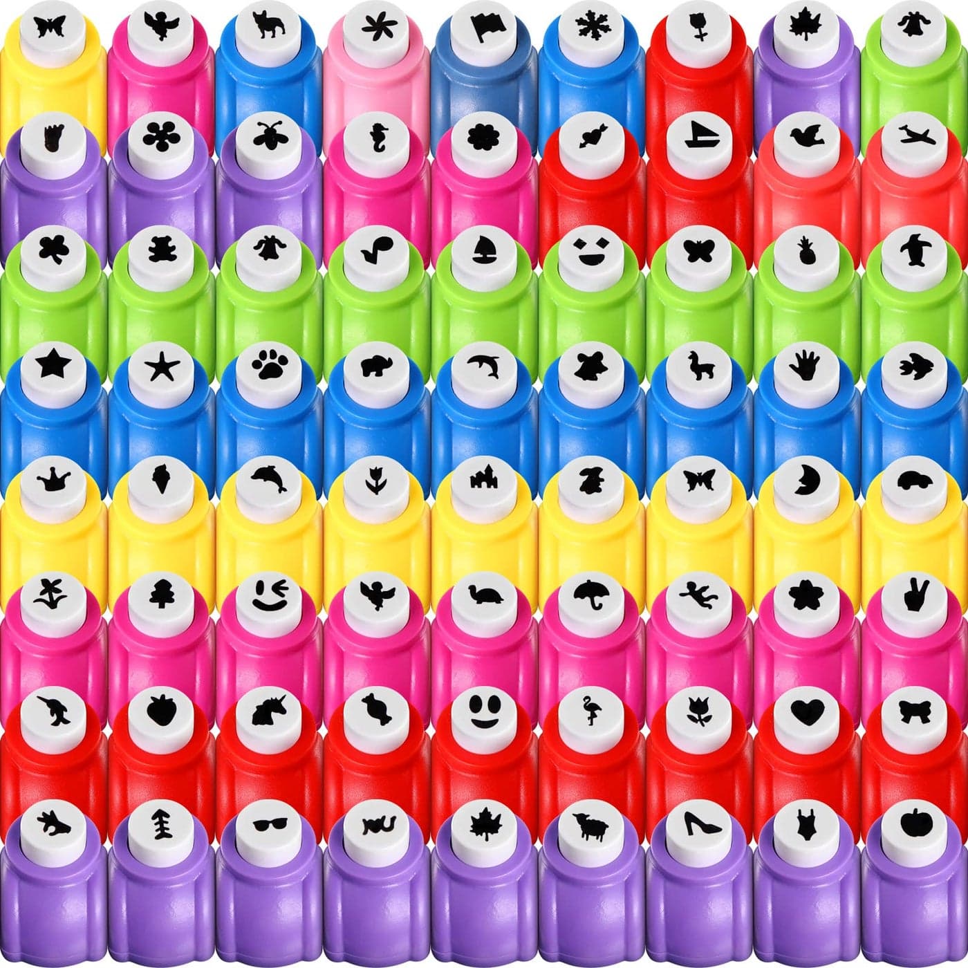 68 Pieces Scrapbook Paper Punch Hole Punches Shape Mini Gift Card Punch Small Scrapbooking Shape Cutters for Kids Nail Arts Stamp Supplies DIY Craft Fun Projects 68 Styles