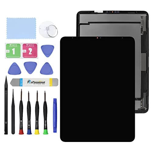 11 New Screen Replacement for iPad Pro 11 2nd Gen A2068 A2230 A2228 A2231 2020 LCD Display Touch Glass Screen Digitizer Panel Assembly Replacement Part with Tools