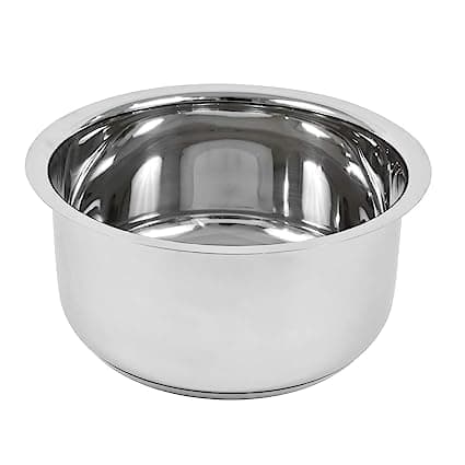 Stainless Steel Induction Bottom Encapsulated Bottom Induction Gas Stove Friendly ContainerTopeCookware Size No8 15 LTR