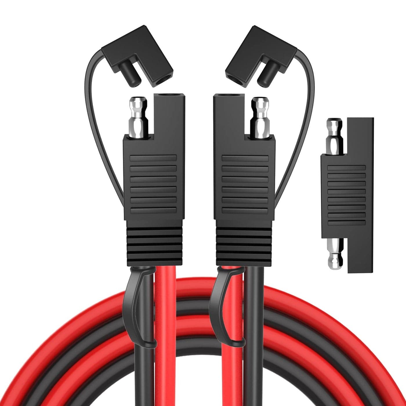 Goupchn SAE Extension Cable 10AWG 656ft Quick Disconnect Wire Harness with SAE Polarity Reverse Adapter for Automotive Solar Panel Motorcycle Cars Tractor