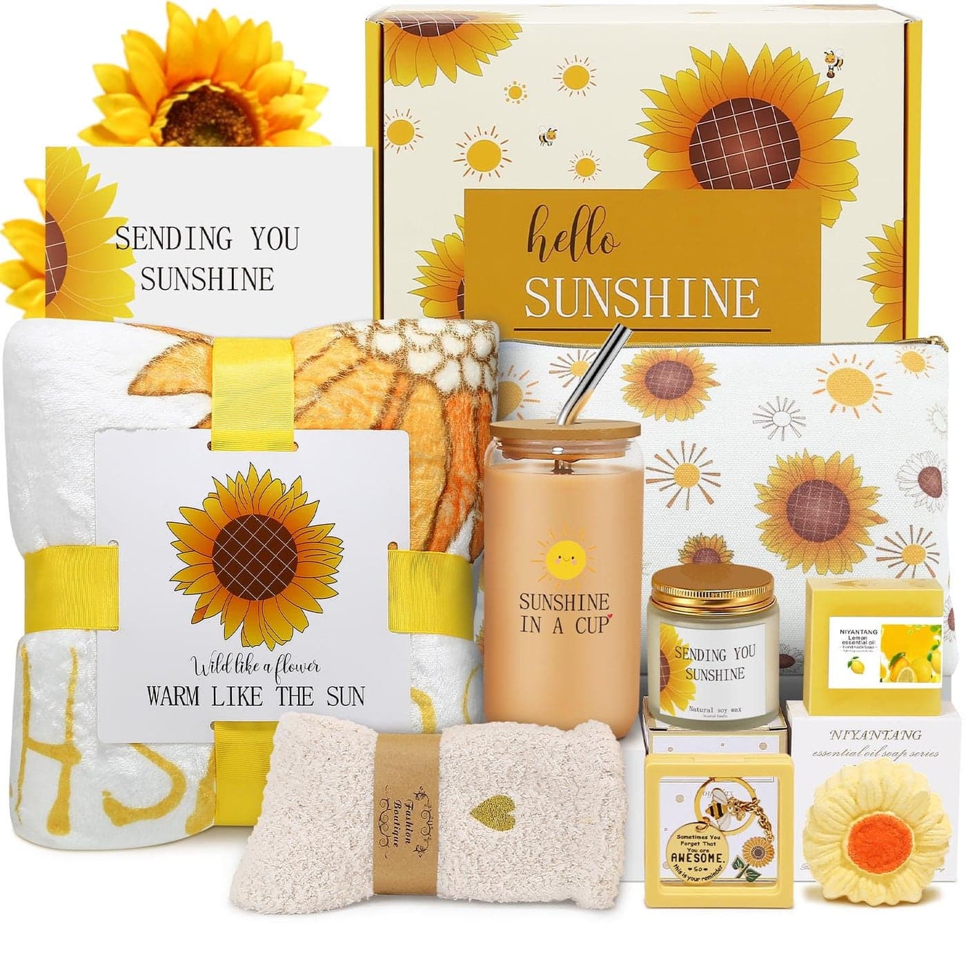 Birthday Gifts for Women Friend Mom Sister Christmas Gifts Self Care Gift Baskets Relaxation Spa Gifts Set with Luxury Blanket Unique Birthday Mothers Day Valentines Day gifts for Her