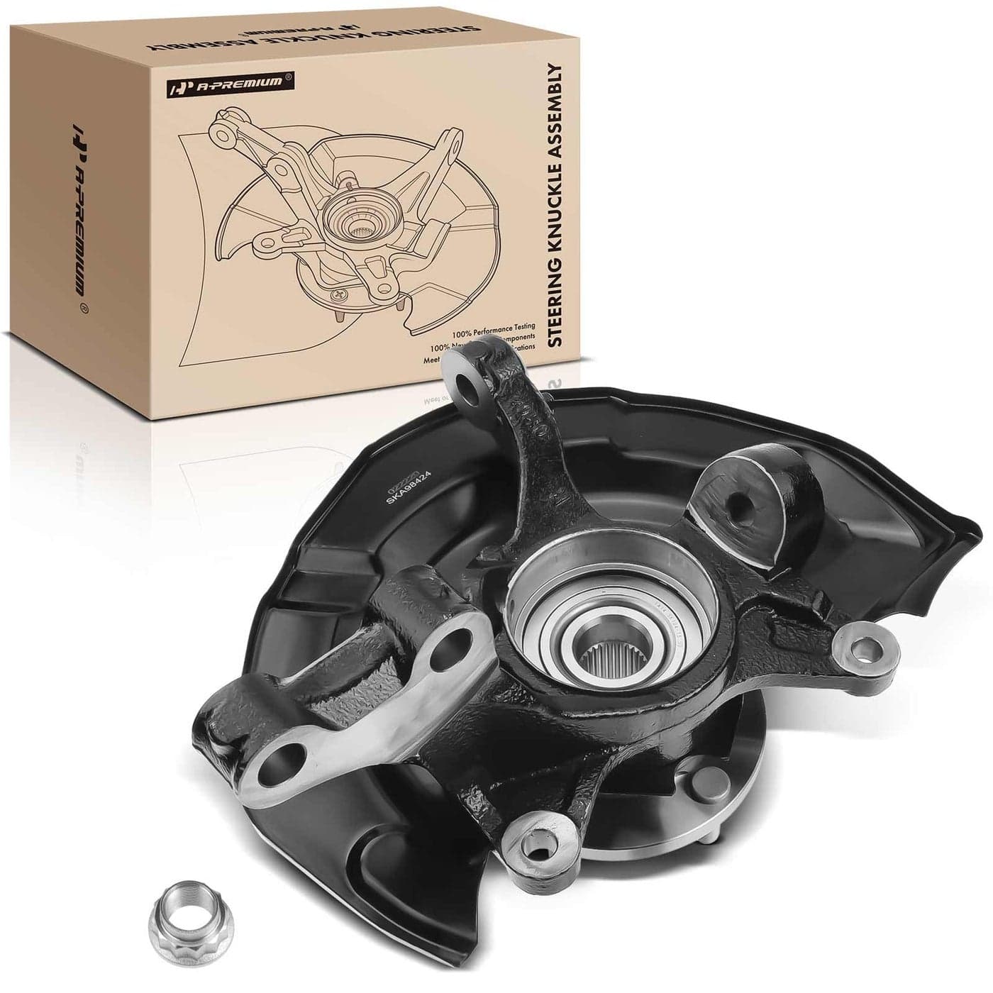 APremium Front Right Steering Knuckle Wheel Bearing Hub Assembly Compatible with Toyota Sienna 20042010 33L 35L Passenger Side