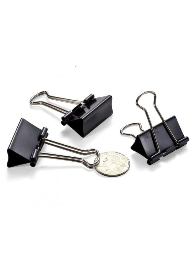 Officemate Medium Binder Clips, Black, 12 count (Pack of 12)