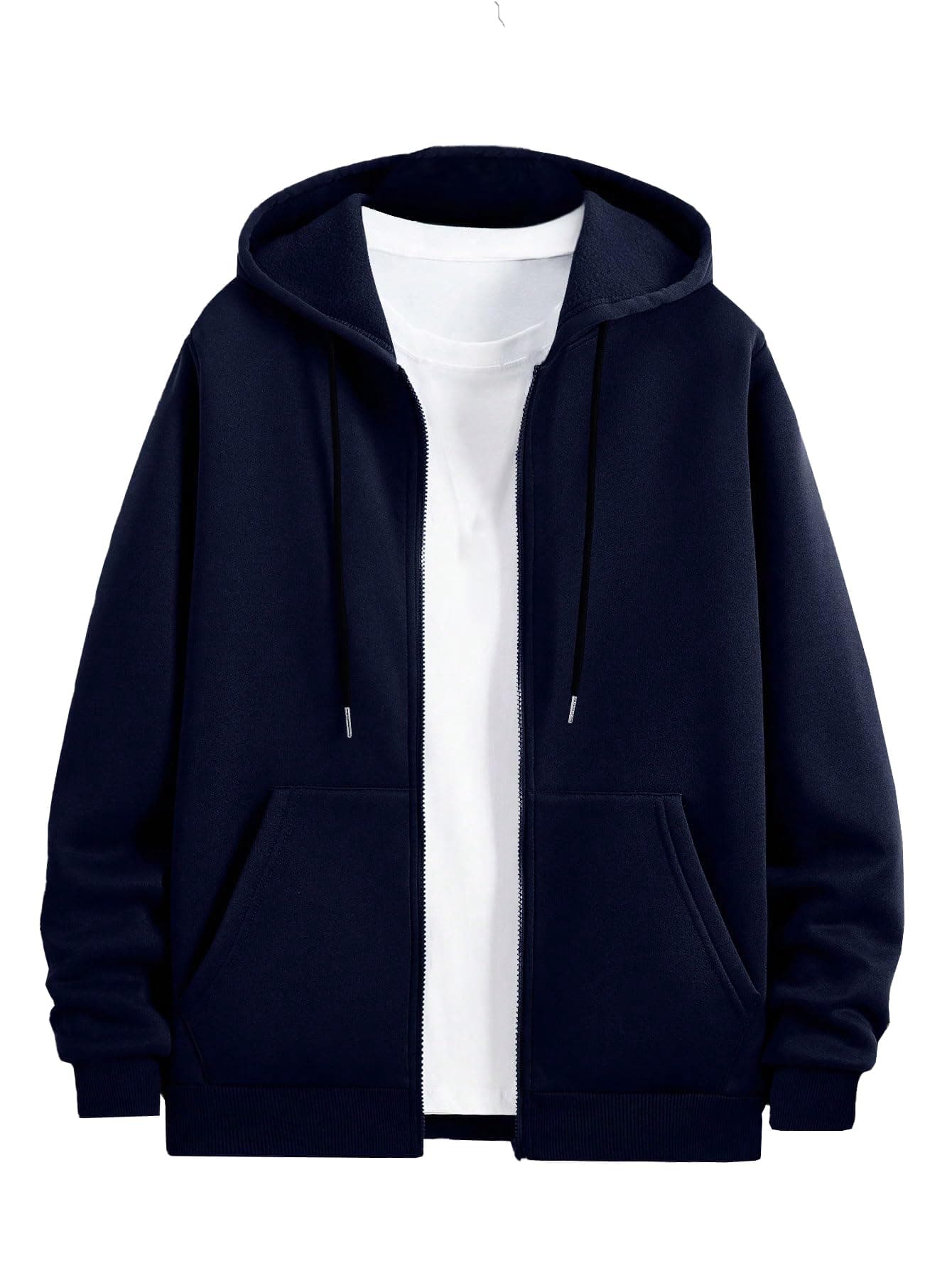 TOPLOT Men's Jacket | Stylish Outerwear Design | Comfortable Fit Wear | Functional Layering Style | Trendy Look Structure |Solid Jacket | Perfect for Casual & Outdoor Wear (5214_XL_Navy)