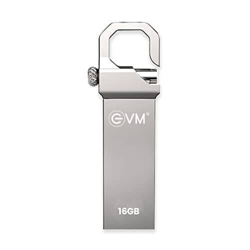 EVM EnStore 16GB USB 2.0 Durable Metal Flash Drive | Dependable 15MB/s Read|Rugged Metal Body | Seamless Plug & Play | Laptop Desktop Car Stereo Set-Top Box | 10 Years Warranty (EVMPD/16GB)