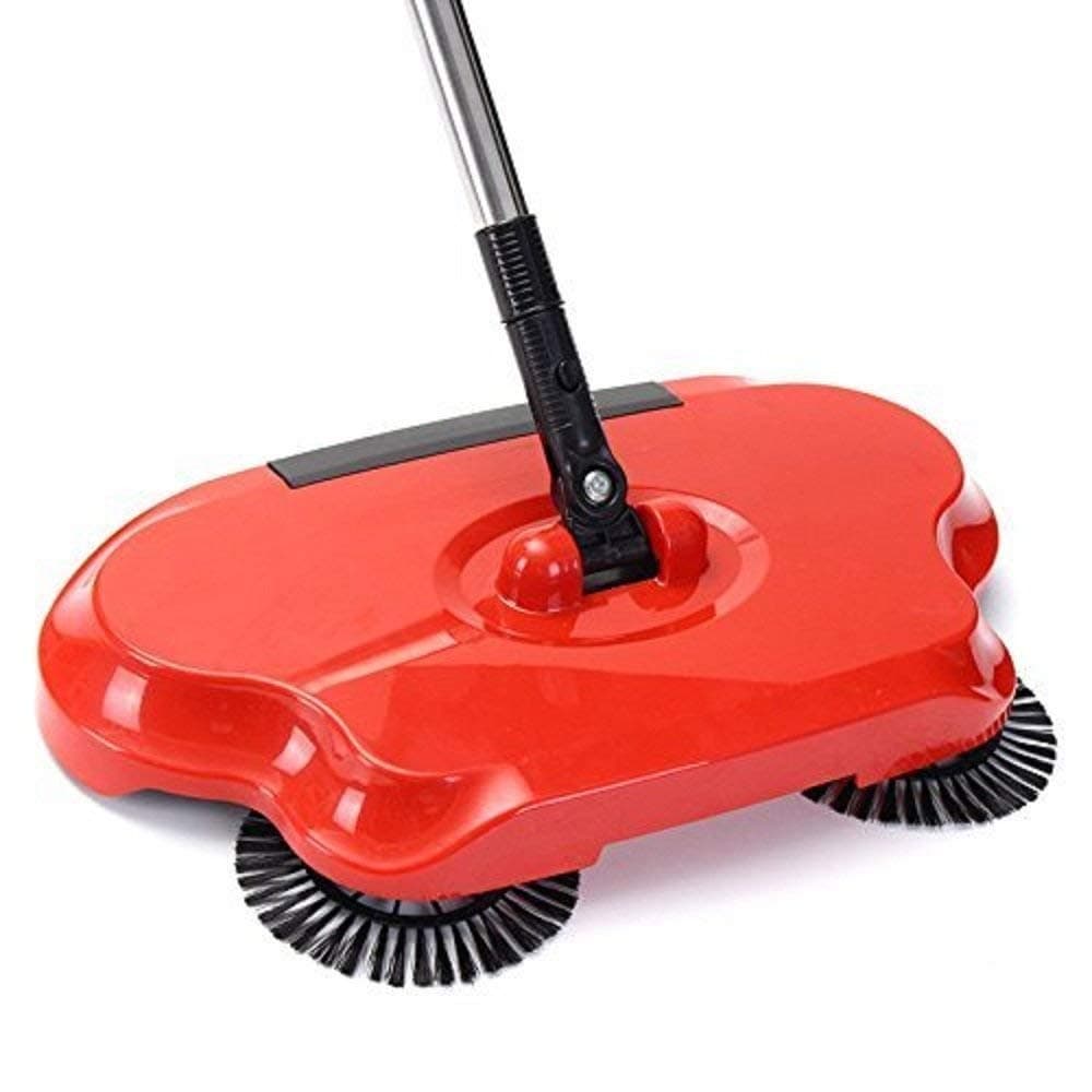 siddhmurti Easy Use Auto Spin Hand Push Sweeping Broom Floor Dust Cleaning Sweeper Cleaner Mop Tool Medium Size Colour May Vary