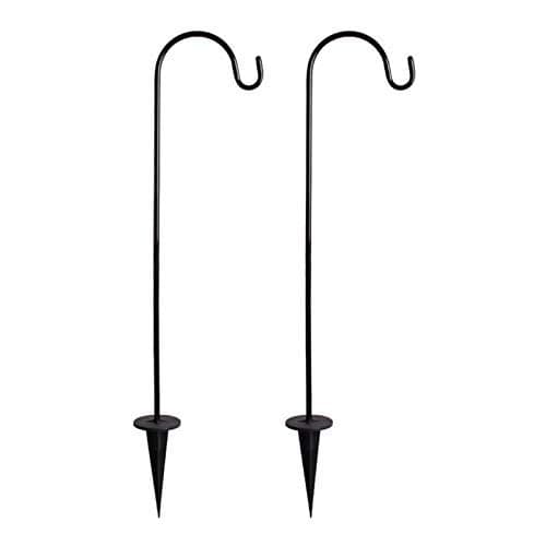 2 Pack Adjustable Shepherd Hooks, 26.77 Inch Stainless Steel Garden Stakes for Hanging Plants, Outdoor Decor, Weddings, Solar Lights, Plant Baskets, Durable & Versatile