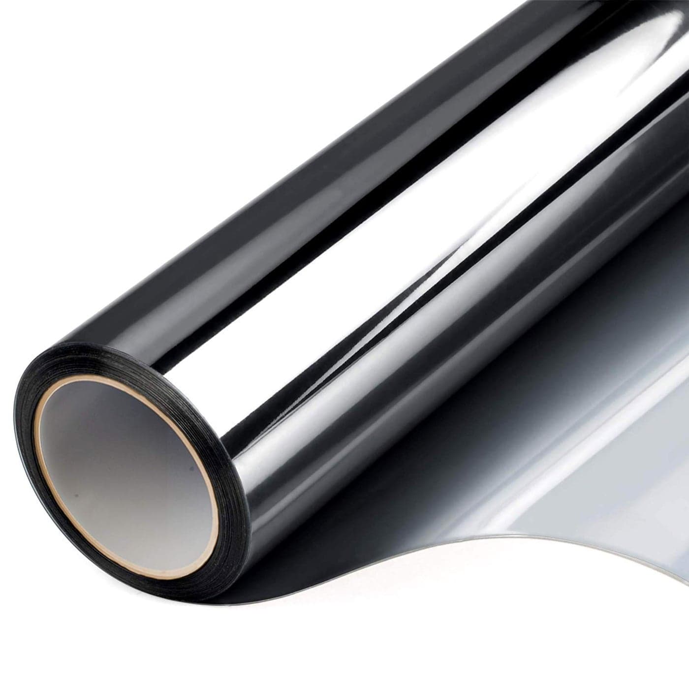 Window Privacy Film One Way Daytime Mirror Tint Treatments UV Heat Control Vinyl Stickers Sun Block Glass Paper Door Covering Reflective Black Silver 175 Inch x 157 Feet