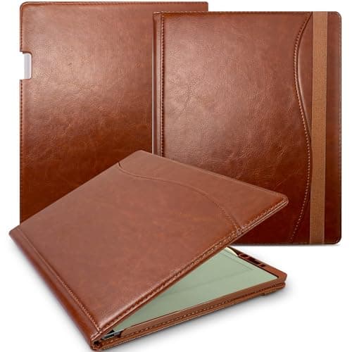 E NET-CASE Case for Remarkable 2 Tablet 10.3 inch (2020 Released) - New Business Design Upgraded Leather Cover for Remarkable 2 Digital Paper with Stand & Pen Holder (Brown)