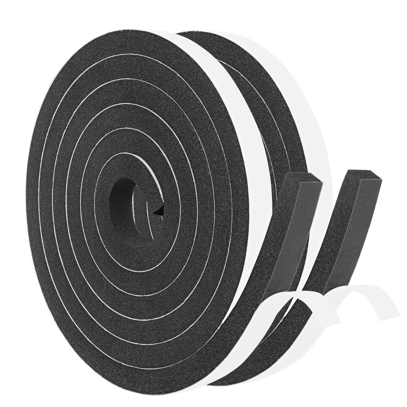 Yotache Foam Seal Tape 12 x38 Self Adhesive Weather Stripping Insulation Foam Neoprene Weather Stripping 2 Rolls x 65 Feet Each Total 13 Feet Long