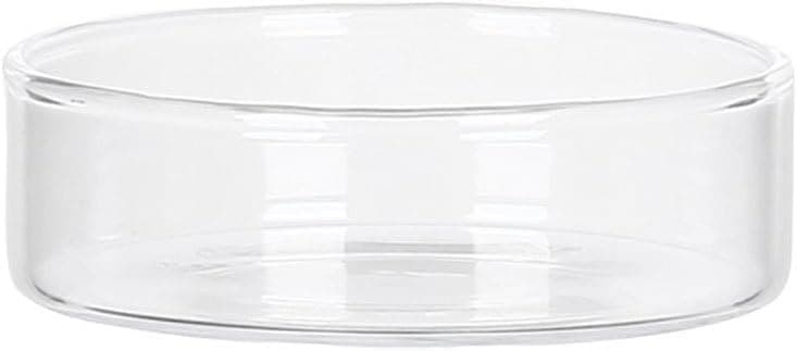 Mini Glass Bowls Prep Serving Candy Dishes Cake Plate Ice Cream Cup Reptile Feeding Dish Tray for Kitchen Dessert Dips Sauces Condiments Transparent 88X88X26CM UFU5211T25E17V