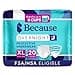 Because Overnight Absorbency Pull Ups Adult Disposable Incontinence Underwear Extra Absorbent Nighttime Briefs for Men and Women White XLarge 20 Count