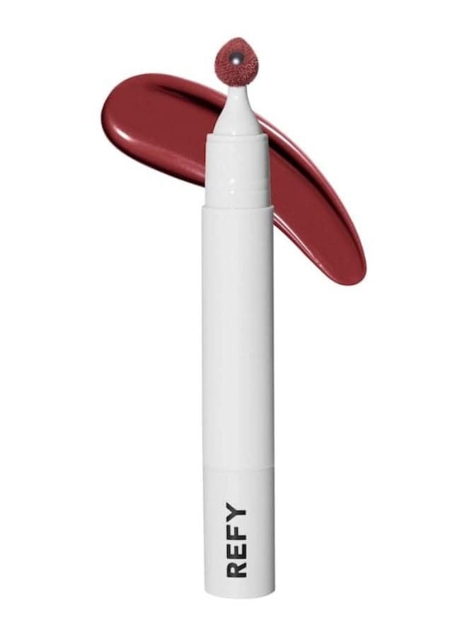 REFY Satin Liquid Lipstick Pen with Vitamin E – Mulberry, Medium-to-Deep Berry Pink – 0.11 oz / 3.5 mL