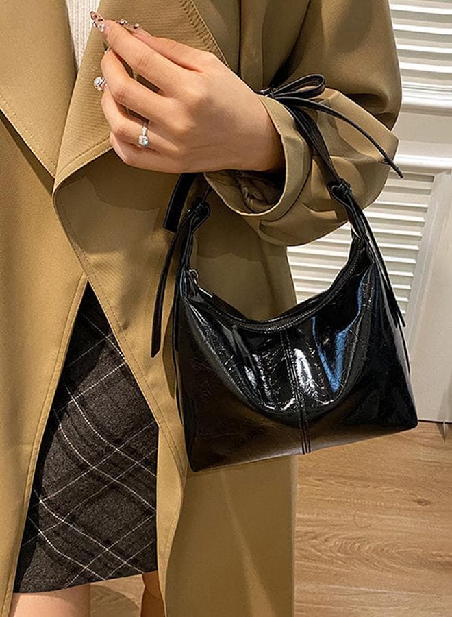 Styli Patent Leather Handbag
