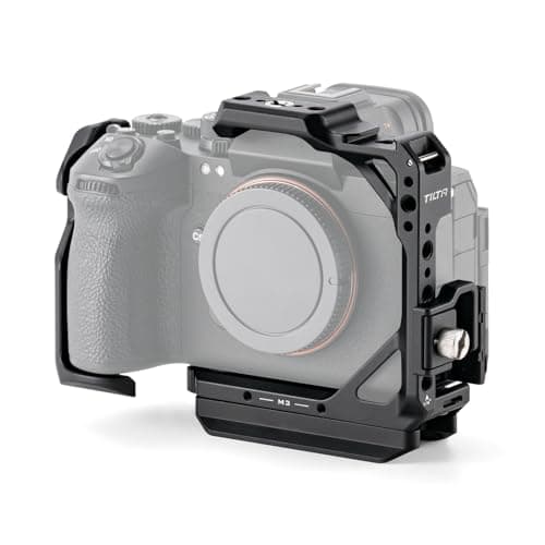 Tilta Full Camera Cage Compatible with Sony A1 II A9 III Black Modular Aluminum Design HDMI Cable Clamp Cold Shoe Secure Accessory Mount via 1420 3816 M3 Threads Lightweight