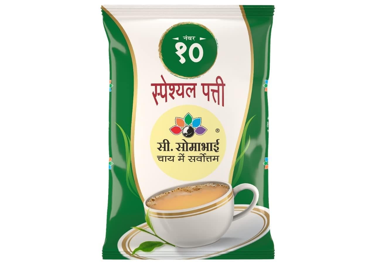 C. Somabhai No. 10 Premium CTC Leaf Tea 1 KG | Assam Black Loose Leaf Tea | Strong, Aromatic & Rich | Kadak Chai Patti for Office & Home Beverage Blend