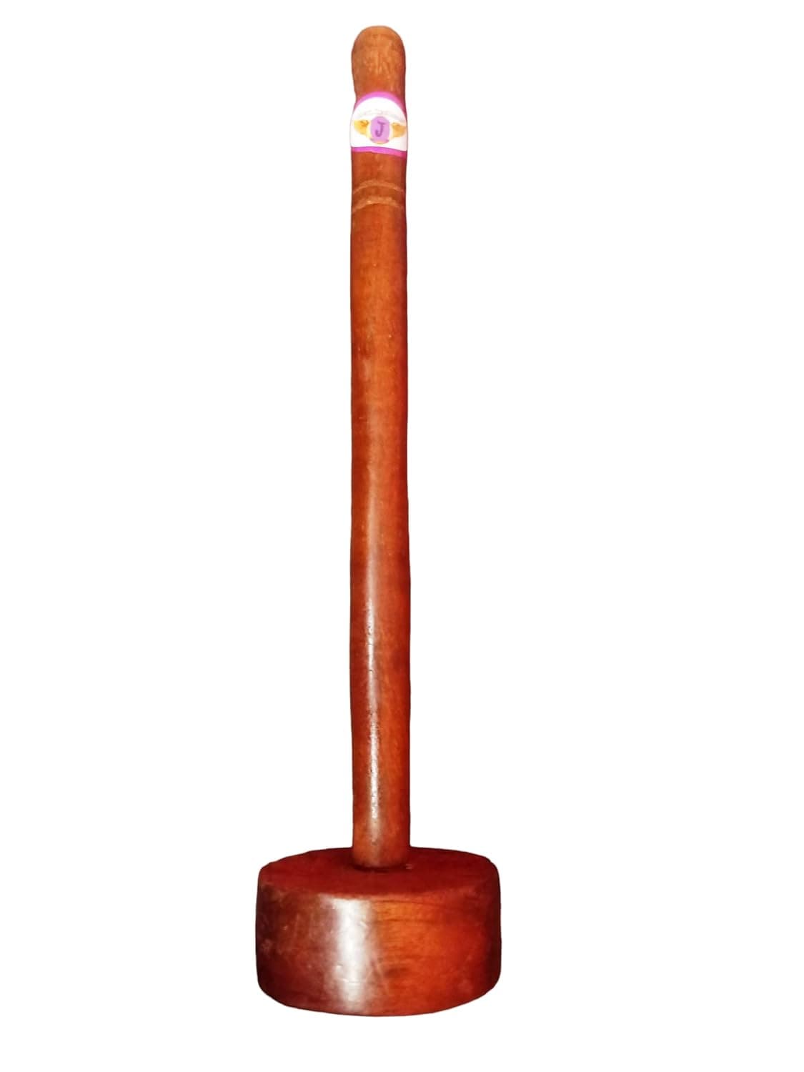 Jayam Traditional Wooden Hand Multi Purpose Masher Dal Lassi Presser Thread Masher