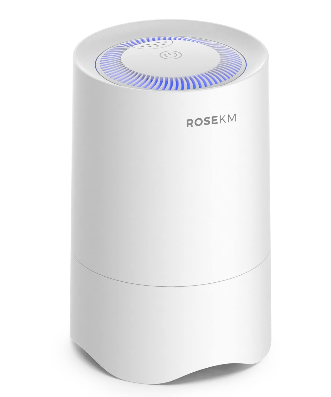Rosekm Small Air Purifier for Home Bedroom Personal Desk Mini Air Purifier Room Hepa Air Purifier Fresheners Cleaner for Dorm Pets Smoke Desktop Office White