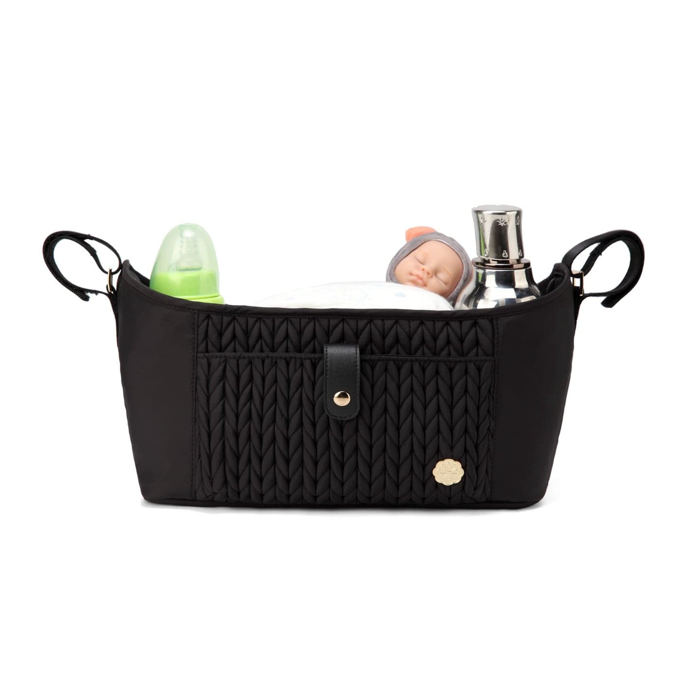 SEWBOO Universal Baby Stroller OrganizerDiaper Caddy Organizer with Adjustable Straps to Fits Nearly Any Strollers
