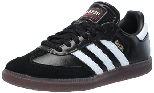 adidas Unisex-Adult Samba Indoor, Black/White/Vivid Red, 12.5