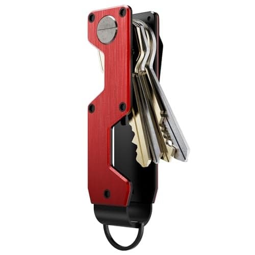 MINBERAND Metal Fit Key Chain Key Holder Metallic Key Organizer Minimalist Compact Keyholder with Key Ring