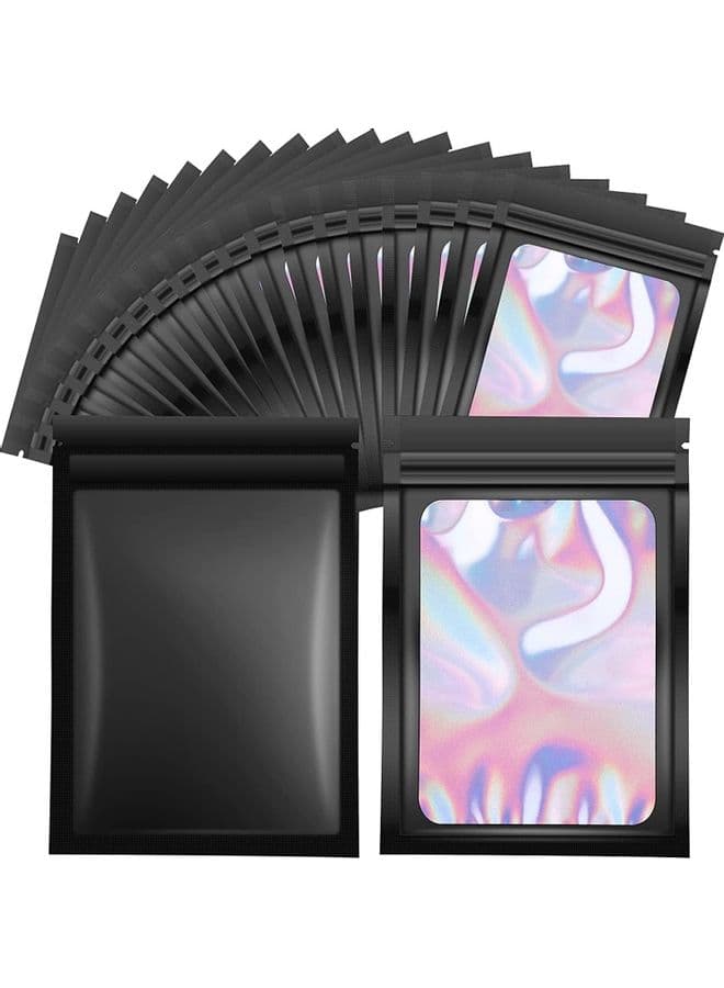 100-Piece Resealable Smell-Proof Foil Pouch Multicolour 10x15cm