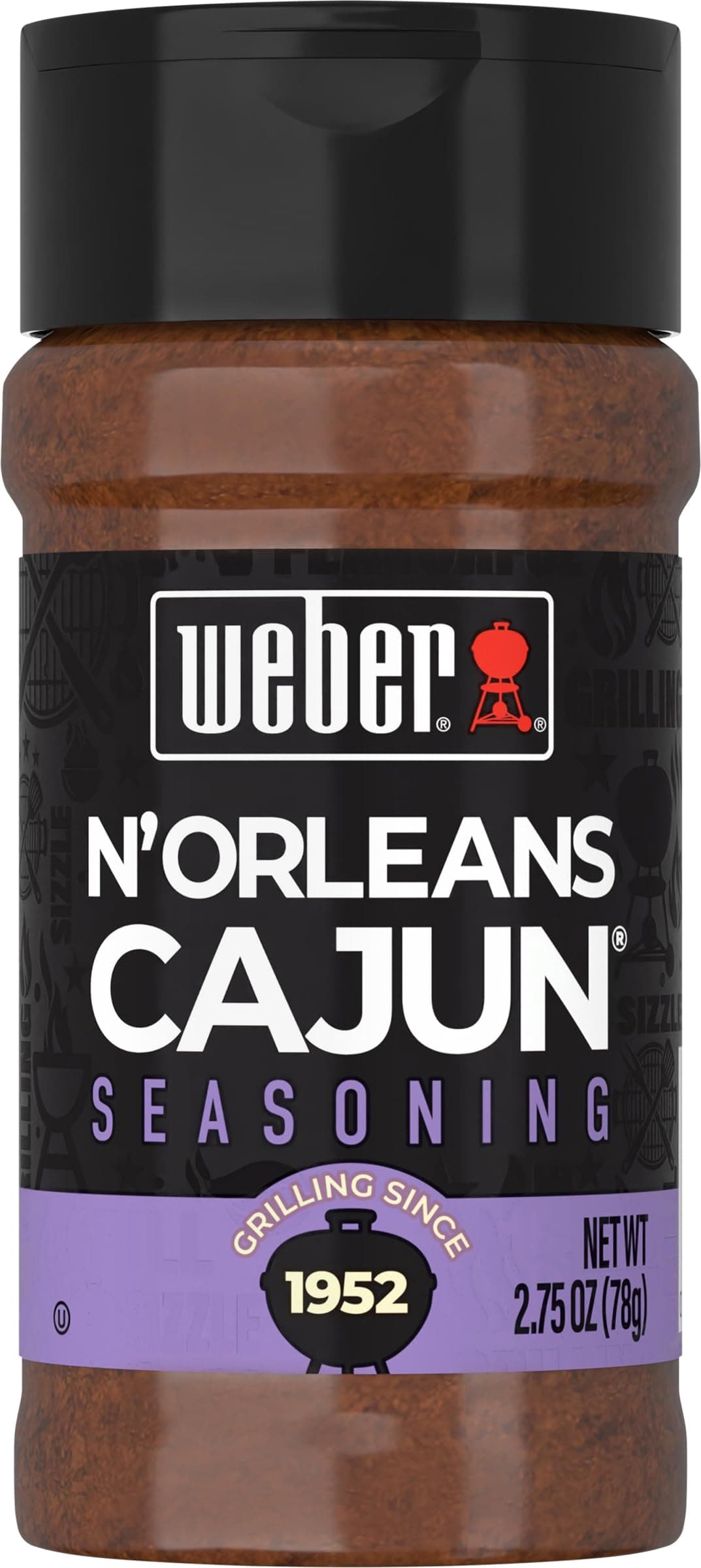 Weber N'Orleans Cajun Seasoning, 2.75 oz